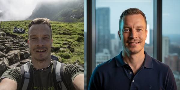 Before and after portrait 7