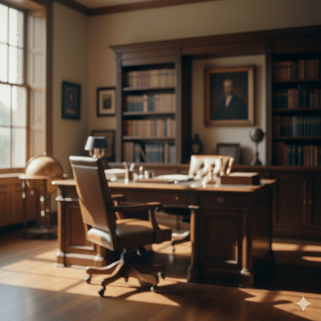 Classic professional office setting